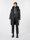 The Cube Down Jacket in Iridescent Water-Repellent Fabric Black